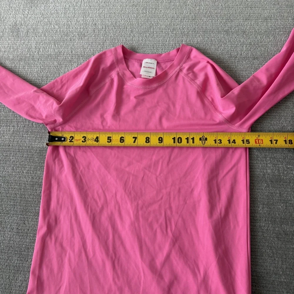 Hanna Andersson Rash Guard Swim Tee Shirt Top Girls 12 Sun Shirt Long Sleeve